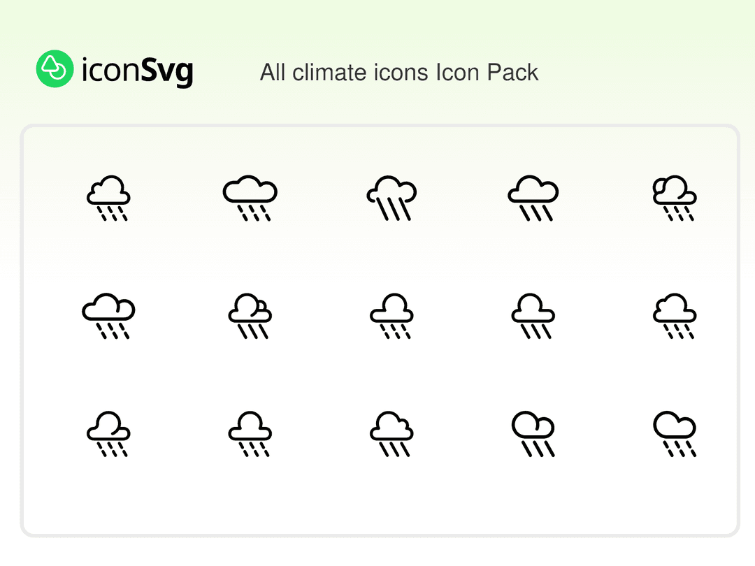 All climate icons Icon Pack