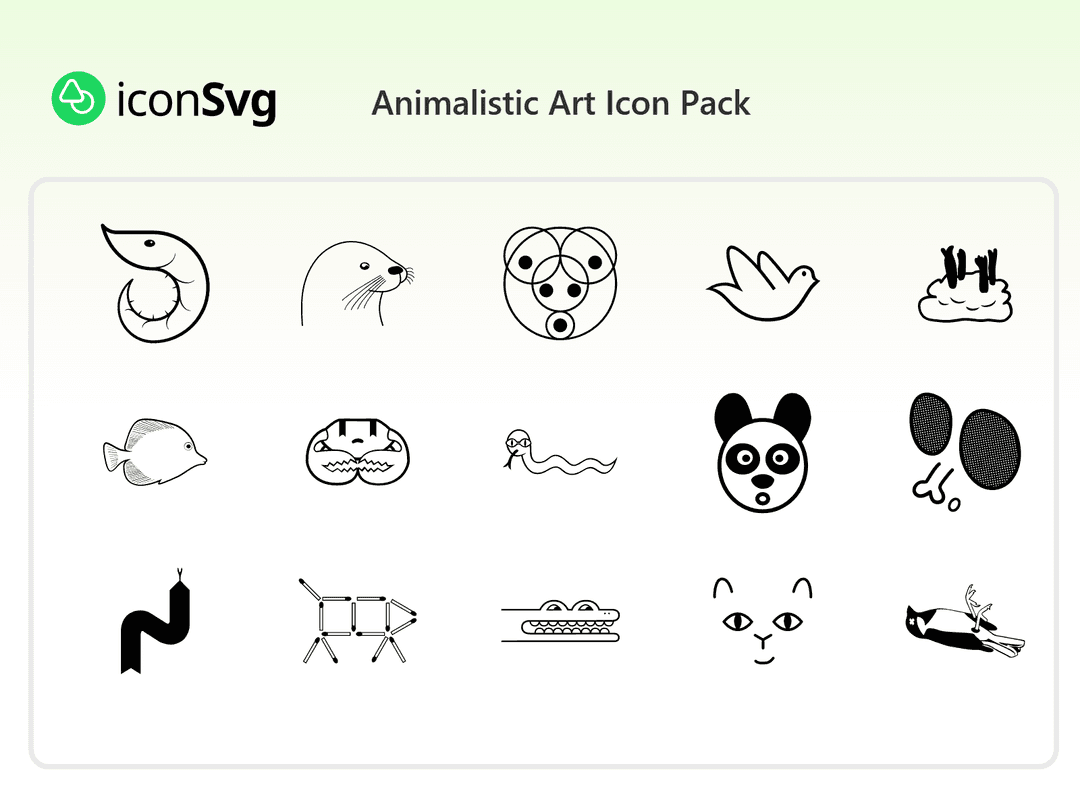 Animalistic Art Icon Pack