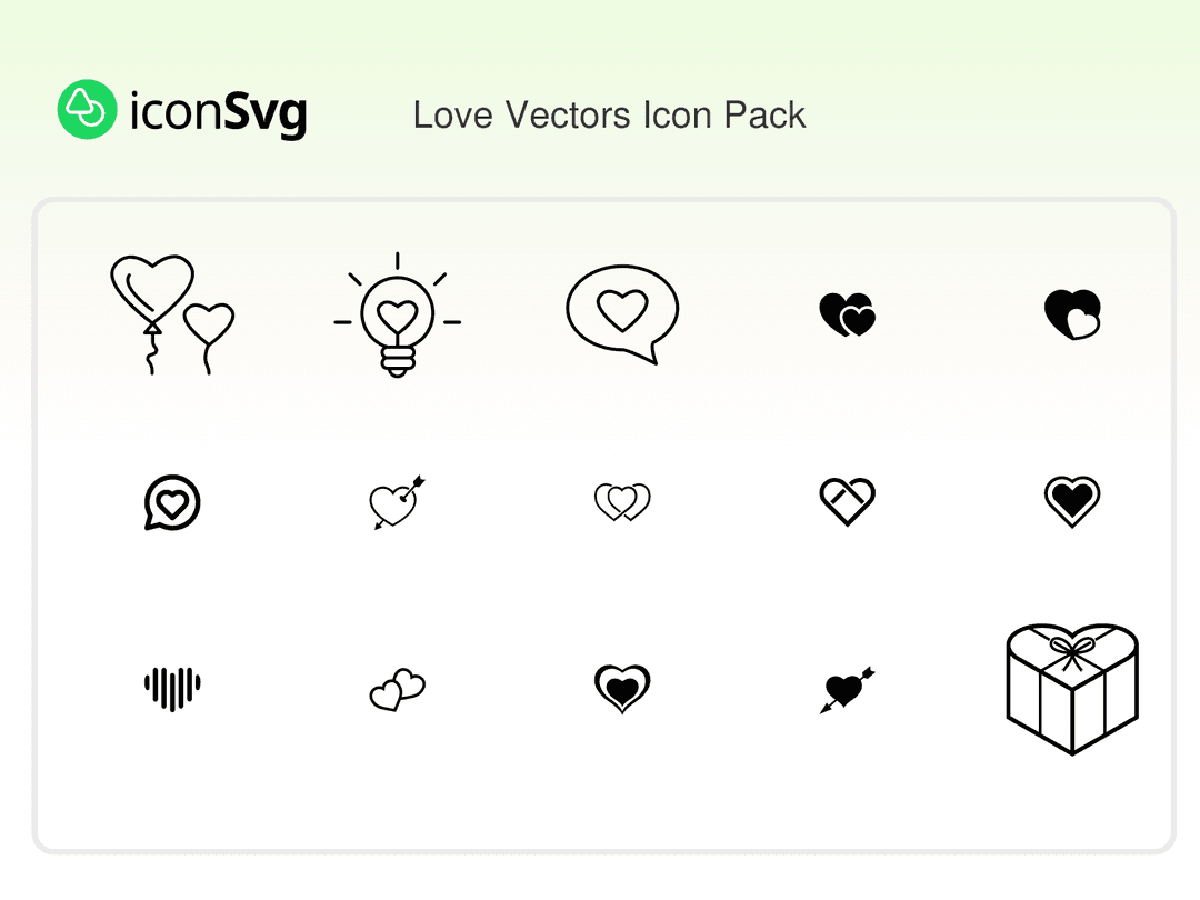 Love Vectors Icon Pack