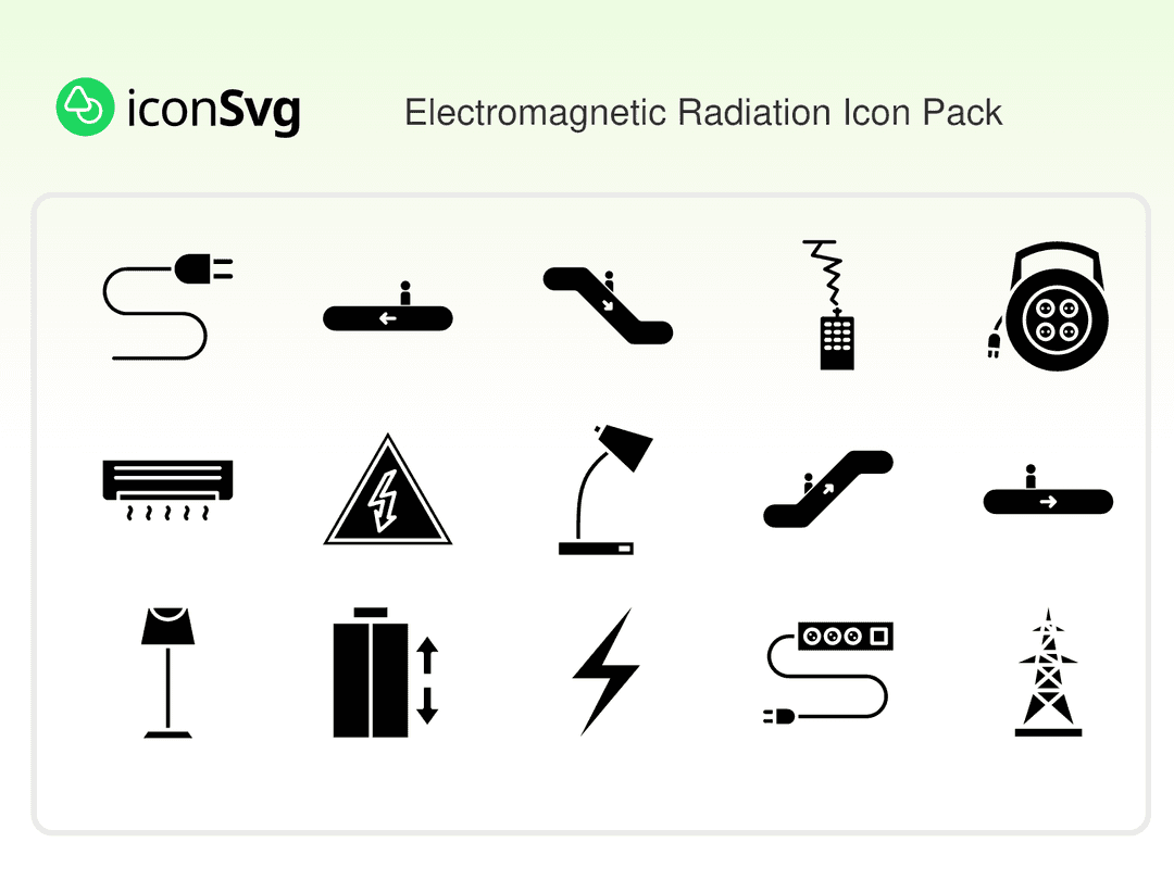 Electromagnetic Radiation Icon Pack