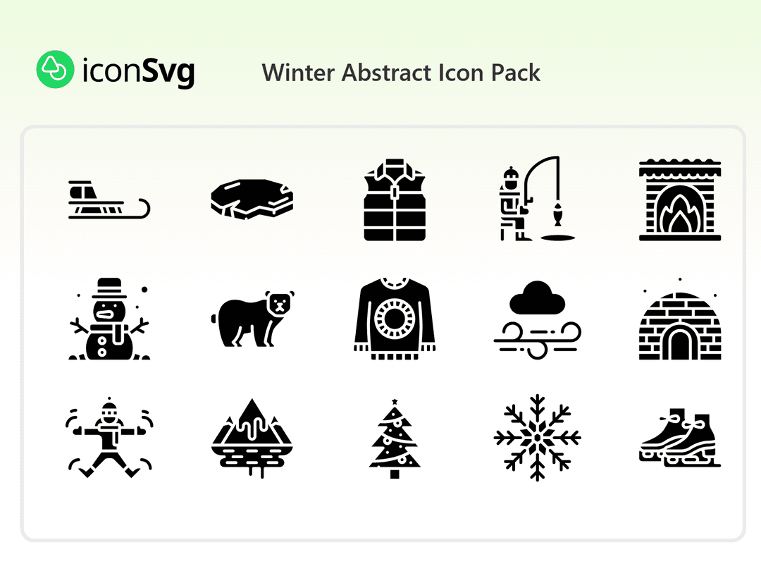 Winter Abstract Icon Pack