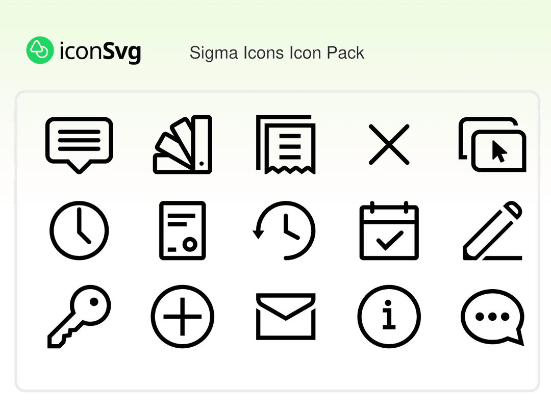 Sigma Icons Icon Pack