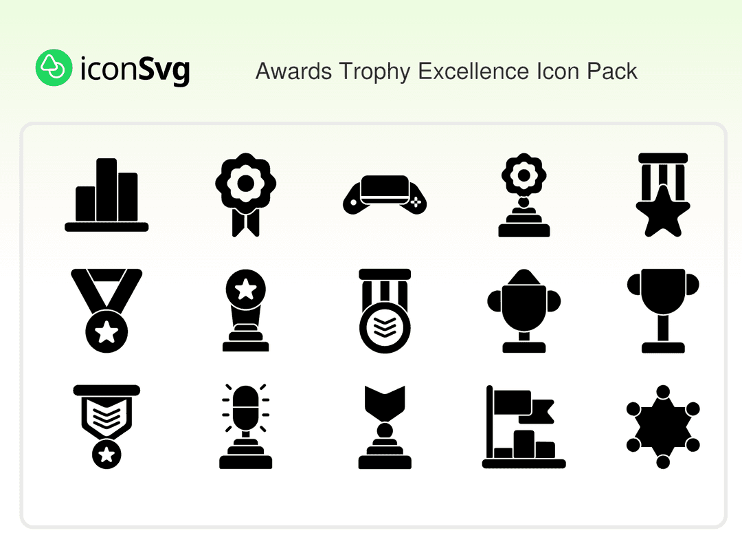 Awards Trophy Excellence Icon Pack