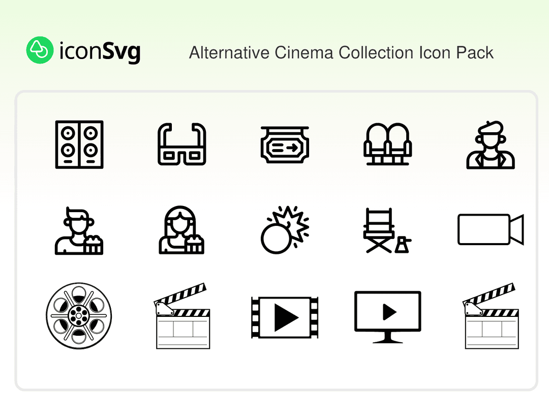 Alternative Cinema Collection Icon Pack