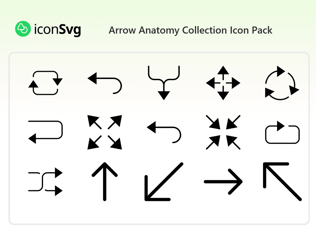 Arrow Anatomy Collection Icon Pack