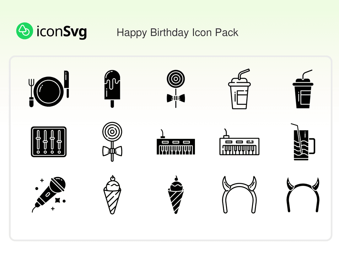 Happy Birthday Icon Pack