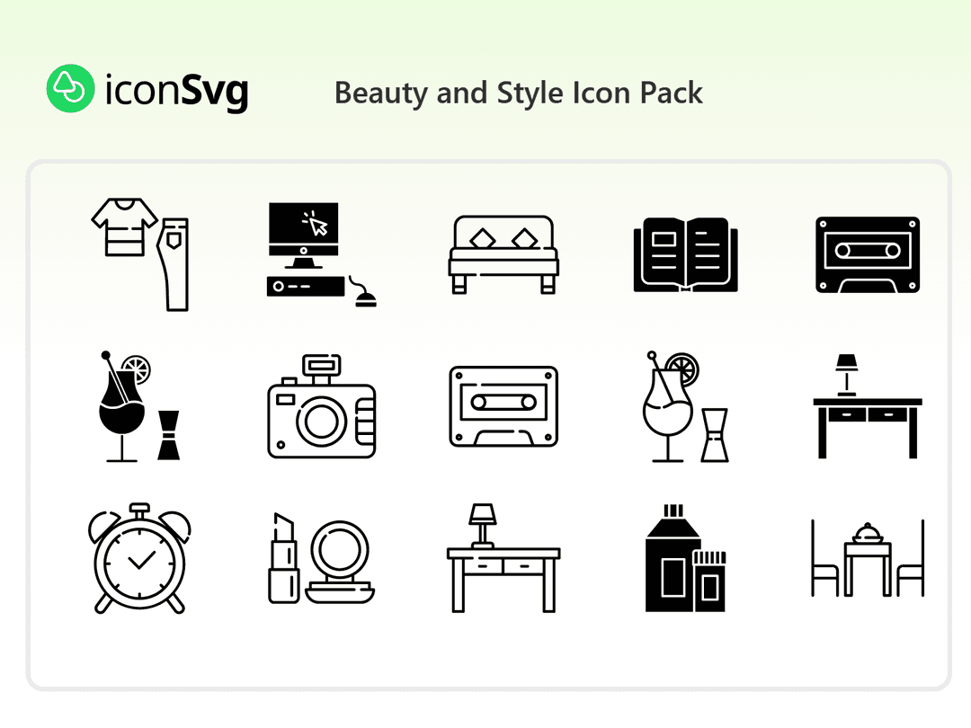 Beauty and Style Icon Pack