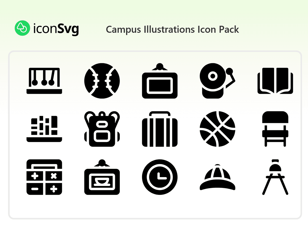Campus Illustrations Icon Pack