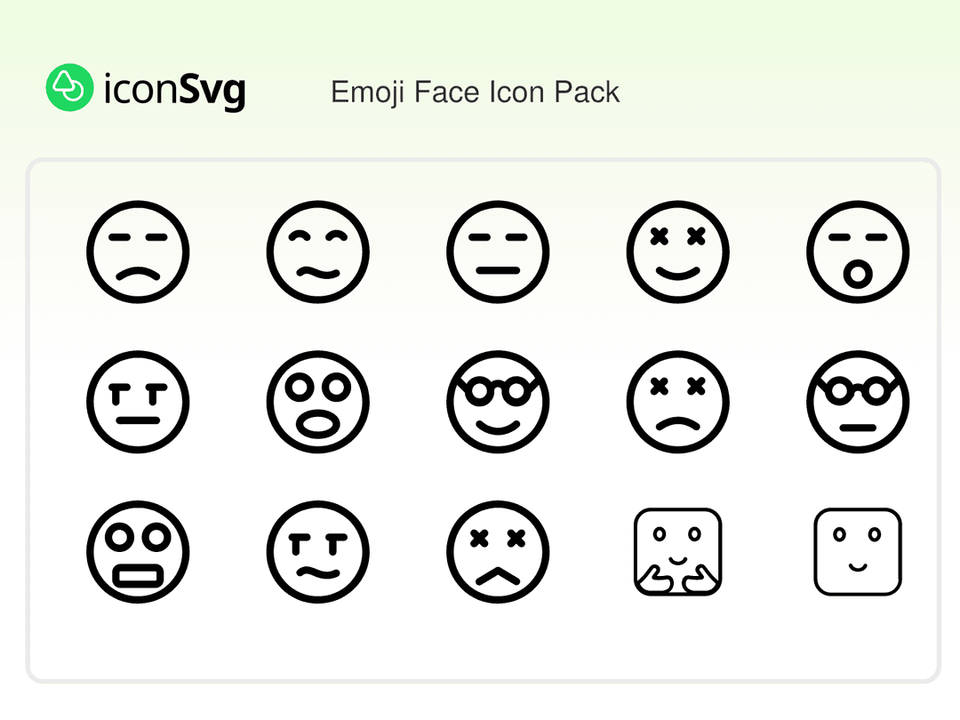 Emoji Face Icon Pack
