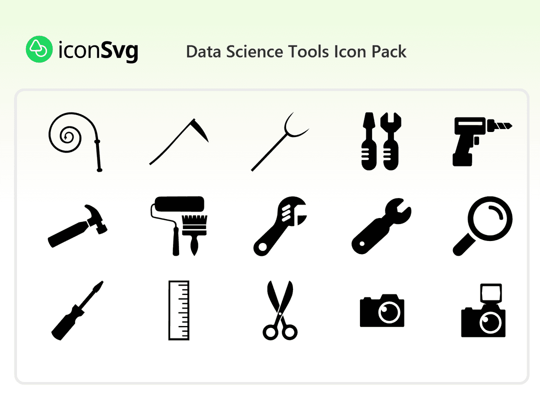 Data Science Tools Icon Pack