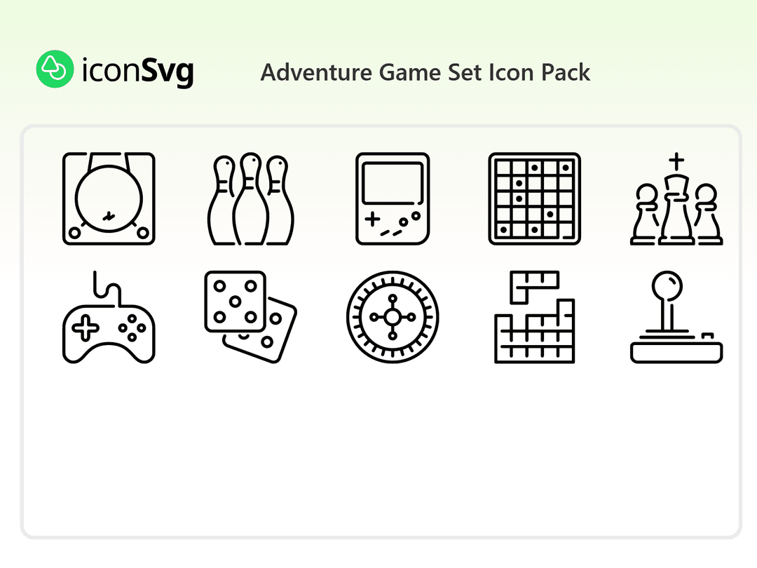 Adventure Game Set Icon Pack