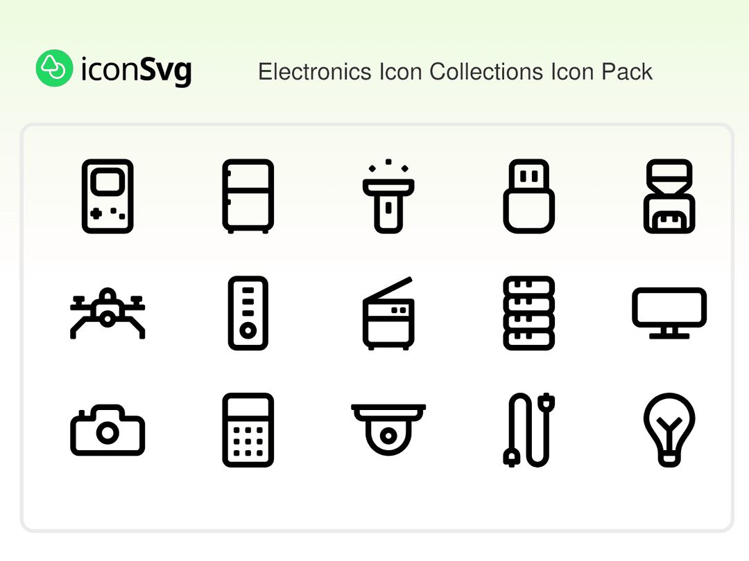 Electronics Icon Collections Icon Pack