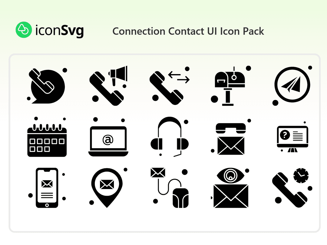 Connection Contact UI Icon Pack