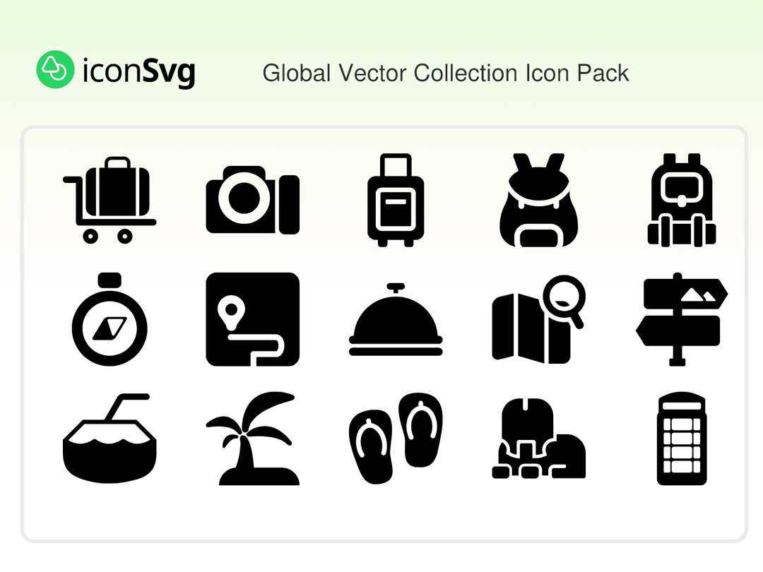 Global Vektör Koleksiyonu SVG ikon Paketi