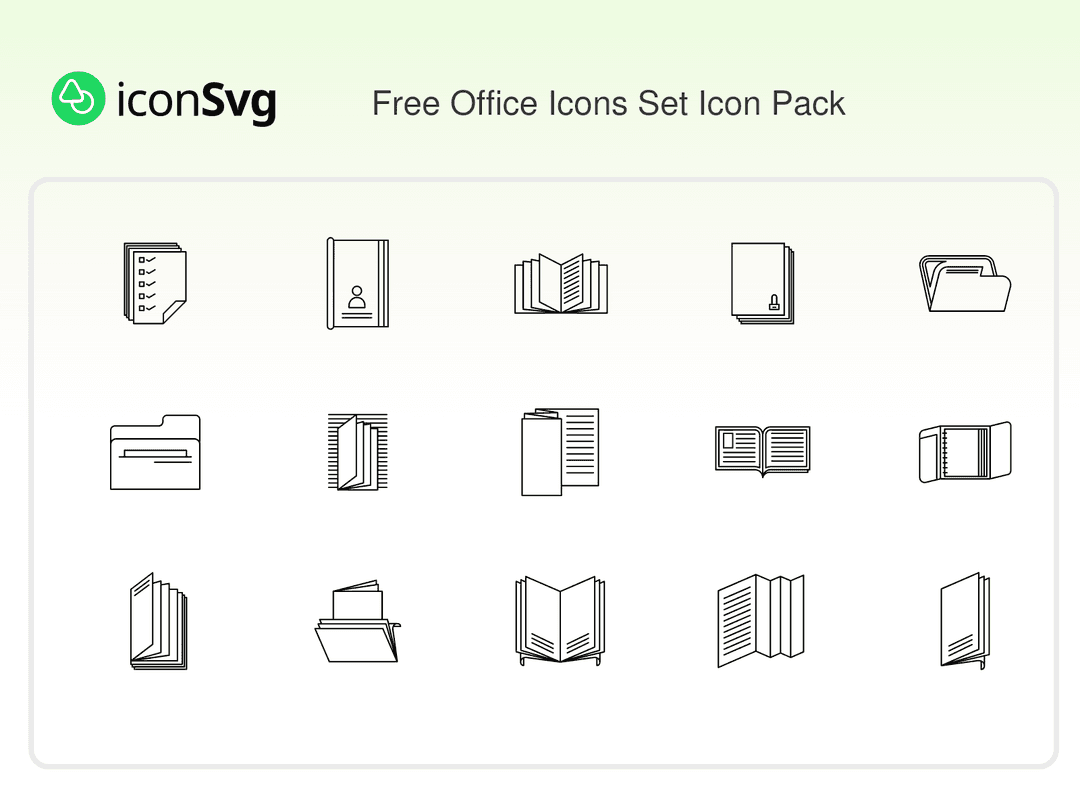 Free Office Icons Set Icon Pack