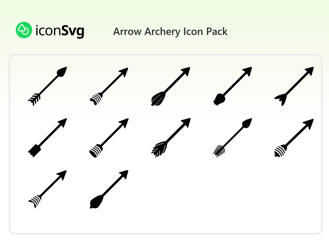 Arrow Archery Icon Pack