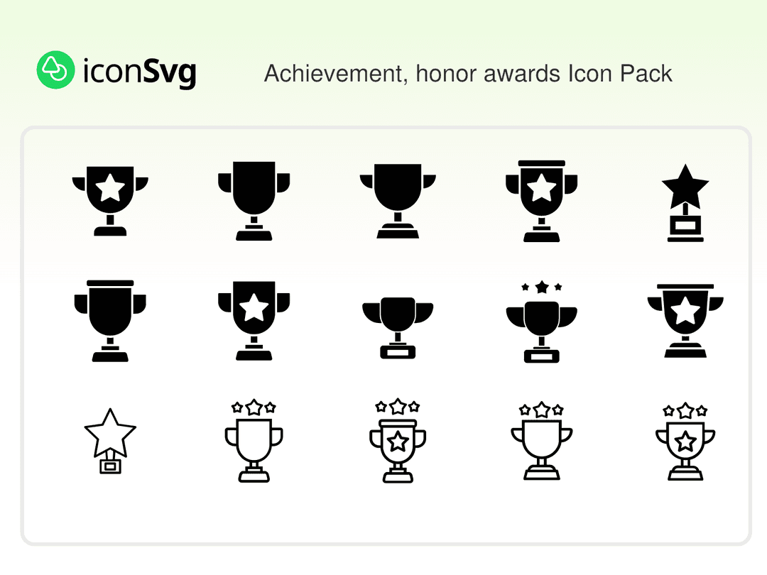 Achievement, honor awards Icon Pack