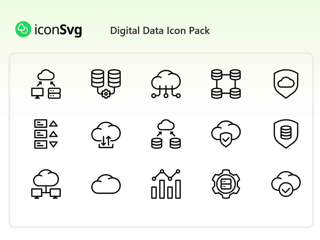 Digital Data Icon Pack