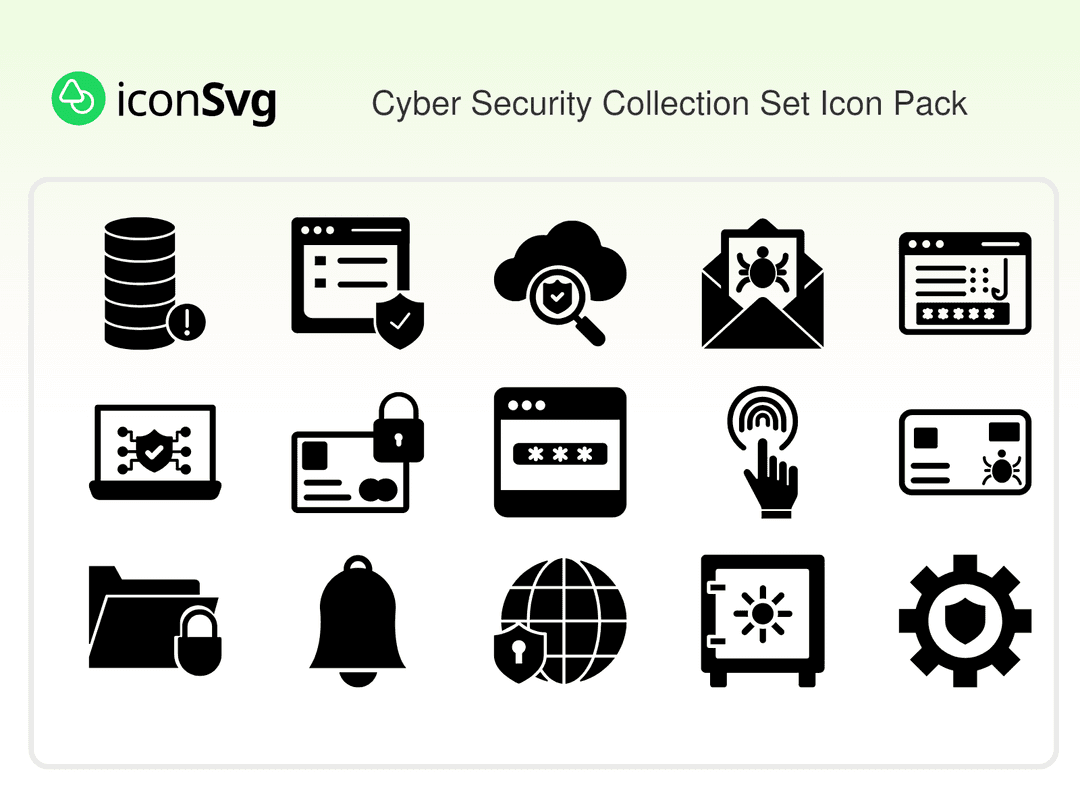 Cyber Security Collection Set Icon Pack