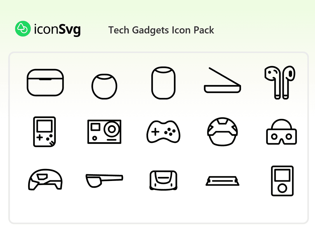 Tech Gadgets Icon Pack
