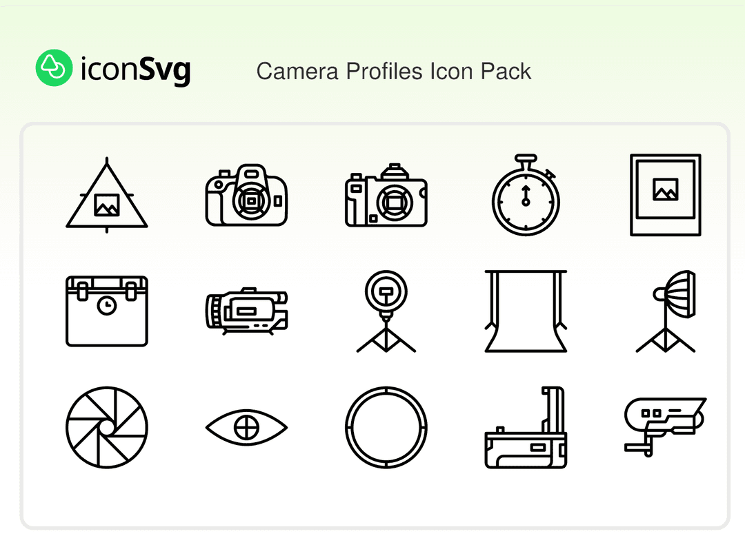 Camera Profiles Icon Pack