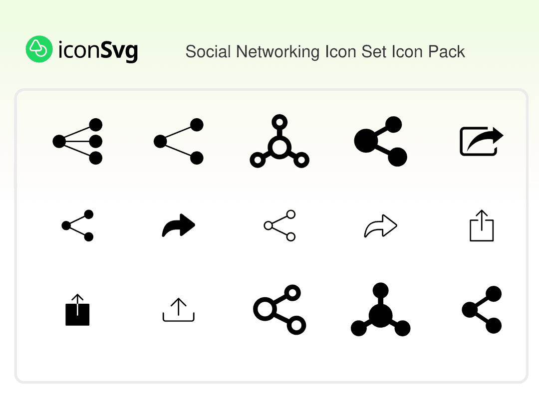 Social Networking Icon Set Icon Pack