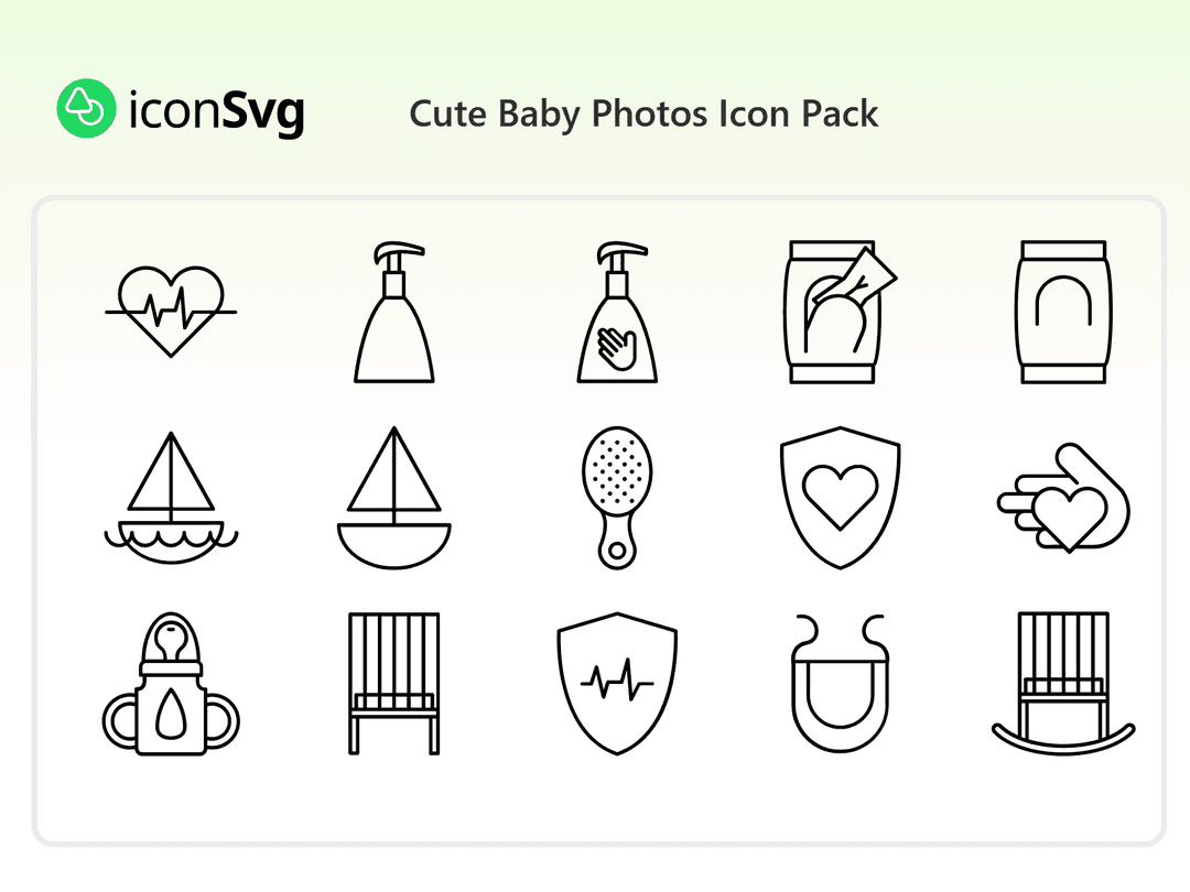 Cute Baby Photos Icon Pack