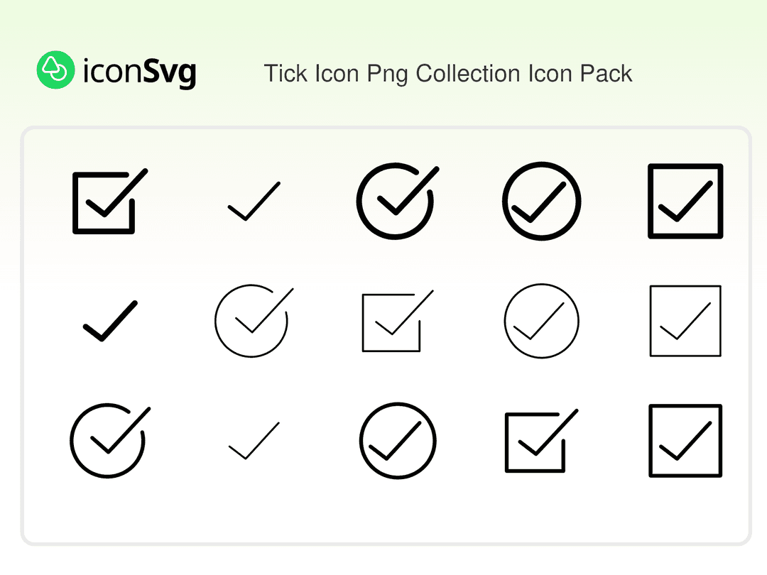 Tick Icon Png Collection Icon Pack