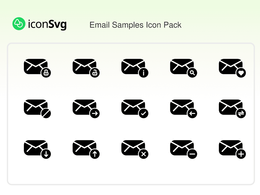 Email Samples Icon Pack