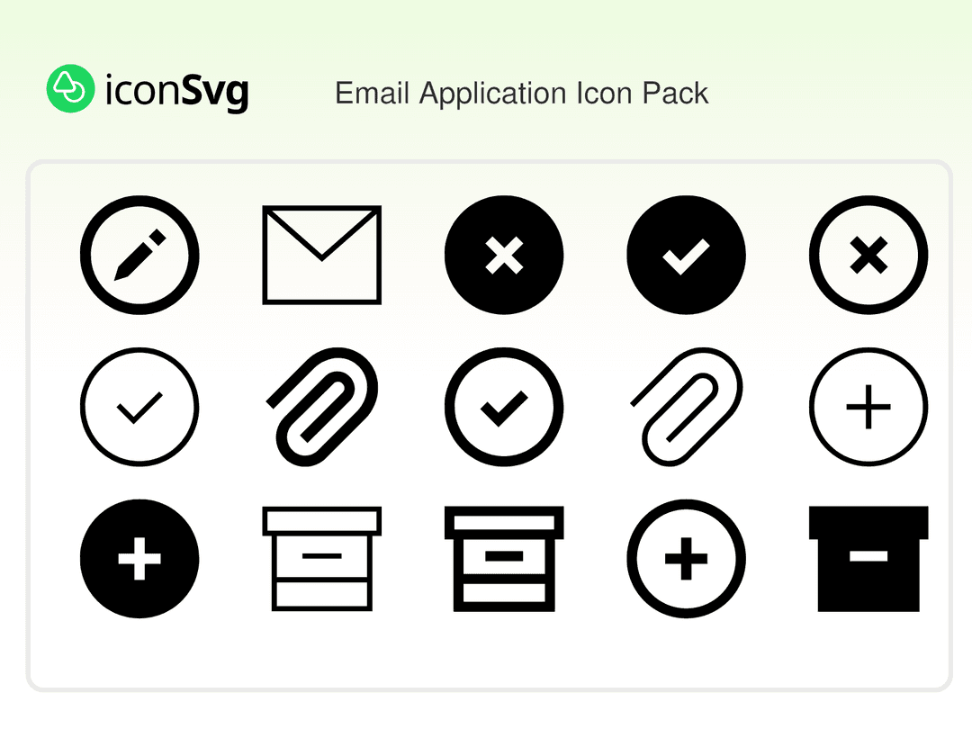 Email Application Icon Pack