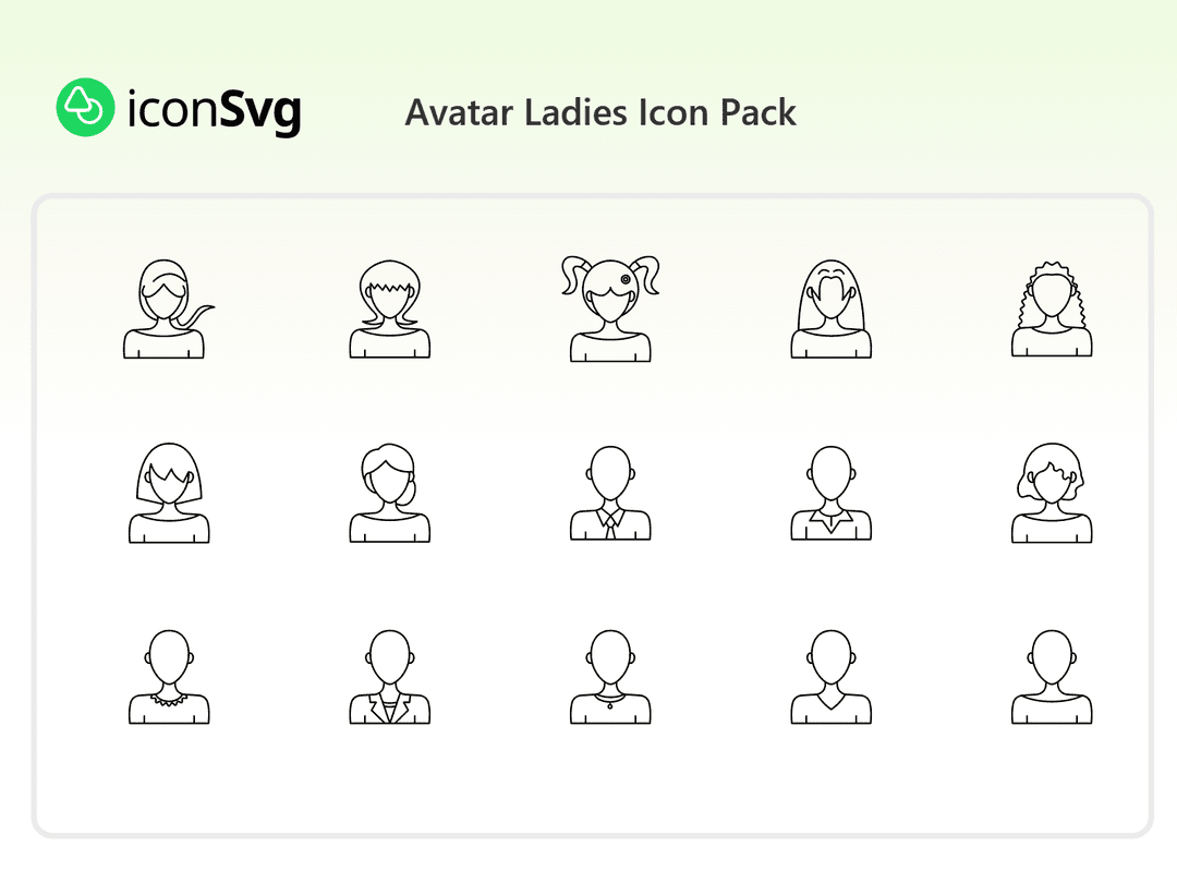 Avatar Ladies Icon Pack