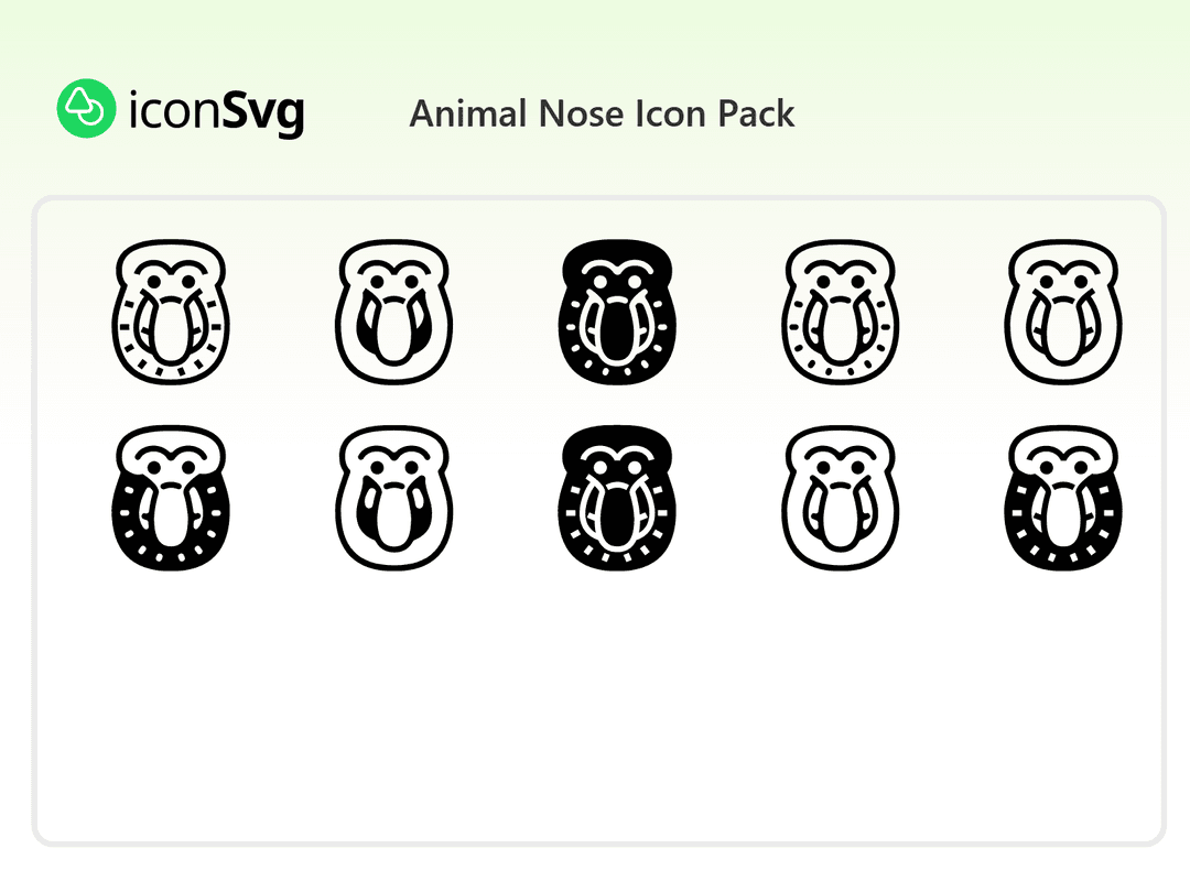 Animal Nose Icon Pack