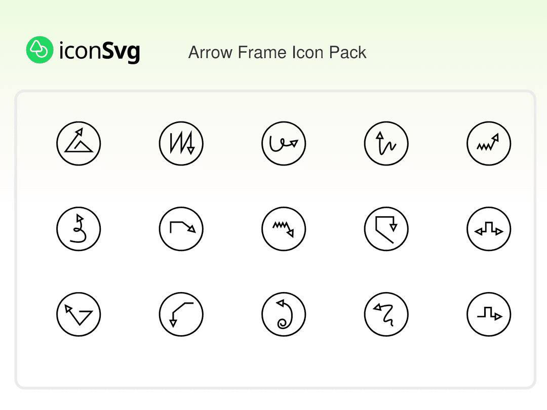 Arrow Frame Icon Pack