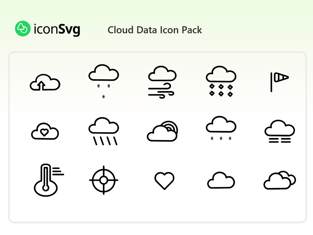 Cloud Data Icon Pack