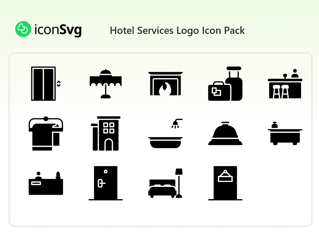 Hotel Dienstleistungen Logo Symbol Paket