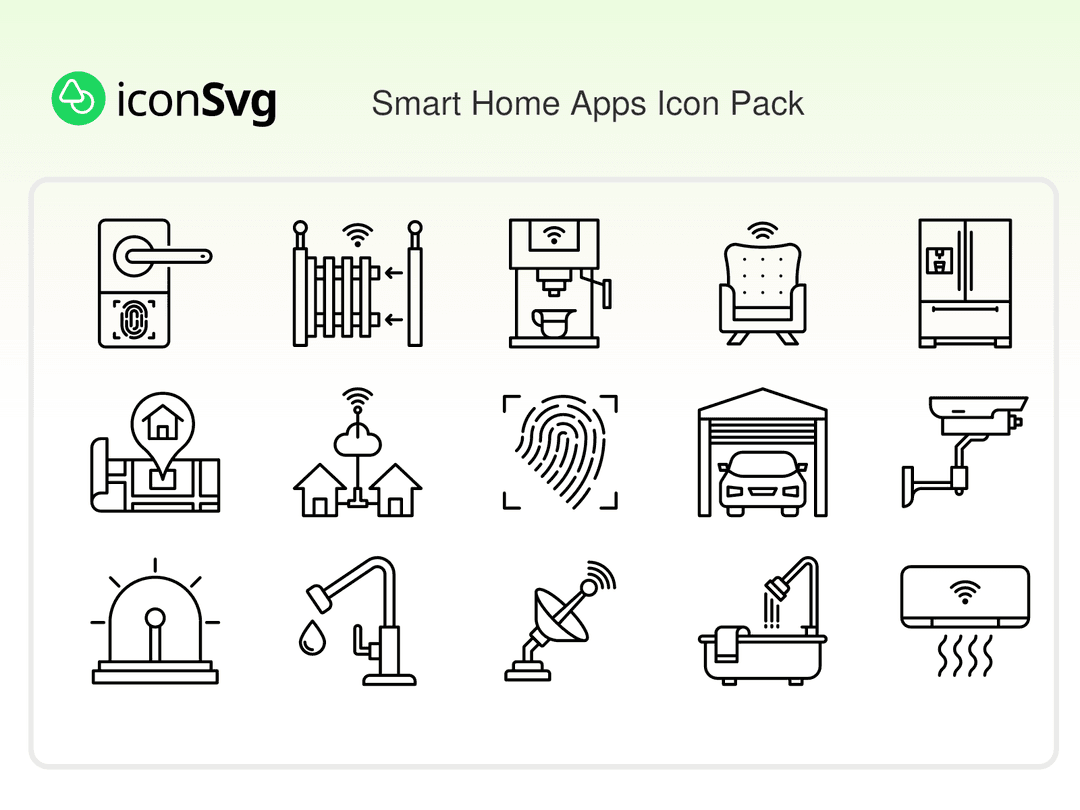 Smart Home Apps Icon Pack