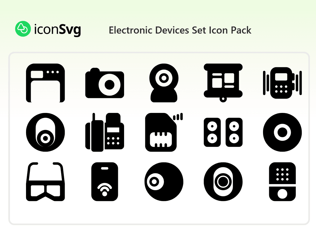 Electronic Devices Set Icon Pack