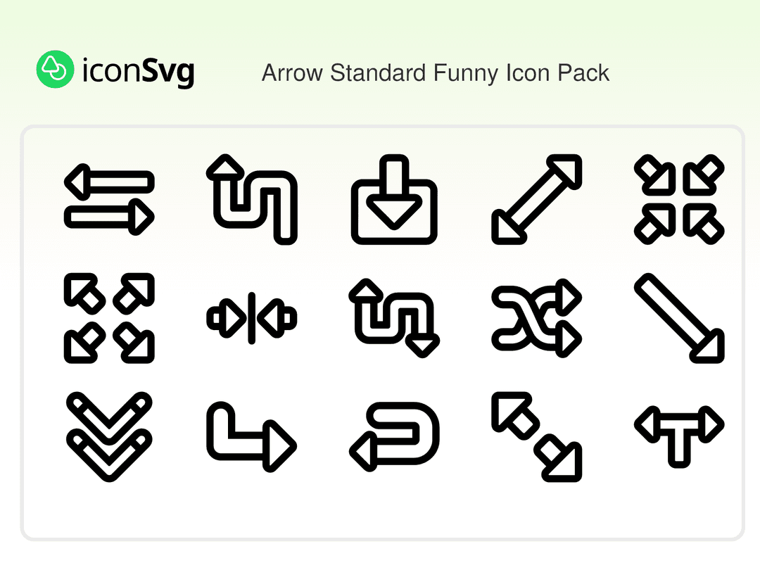 Arrow Standard Funny Icon Pack