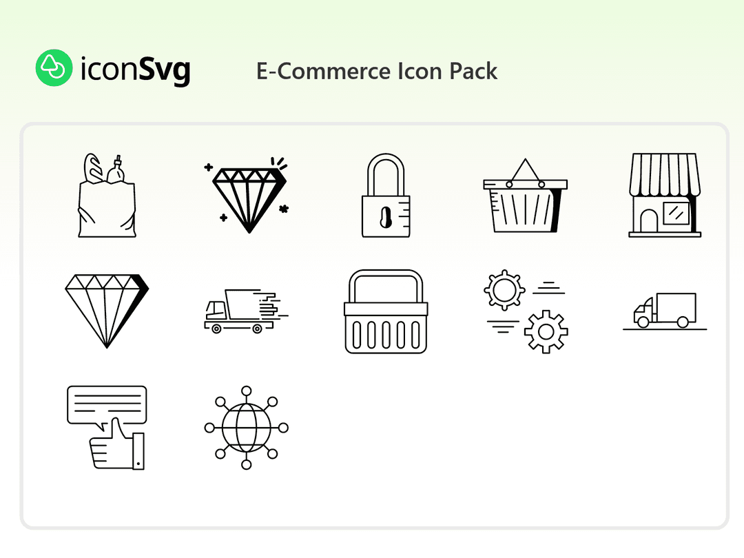 E-Commerce SVG Icon Pack