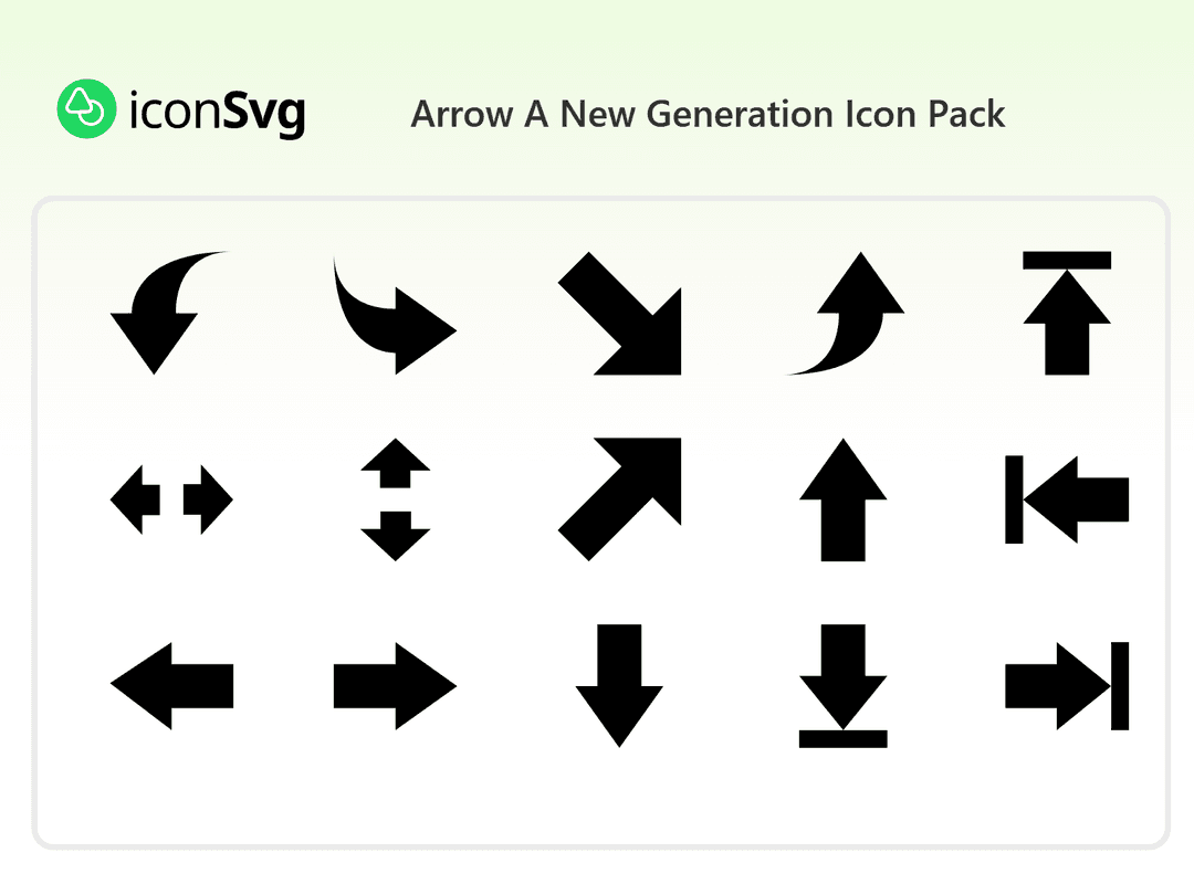Pfeil Eine neue Generation SVG Symbol paket