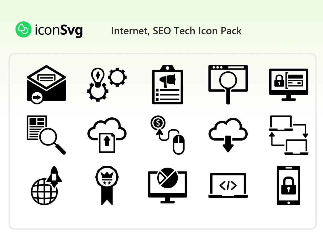 Internet, SEO-Technologie Symbol paket