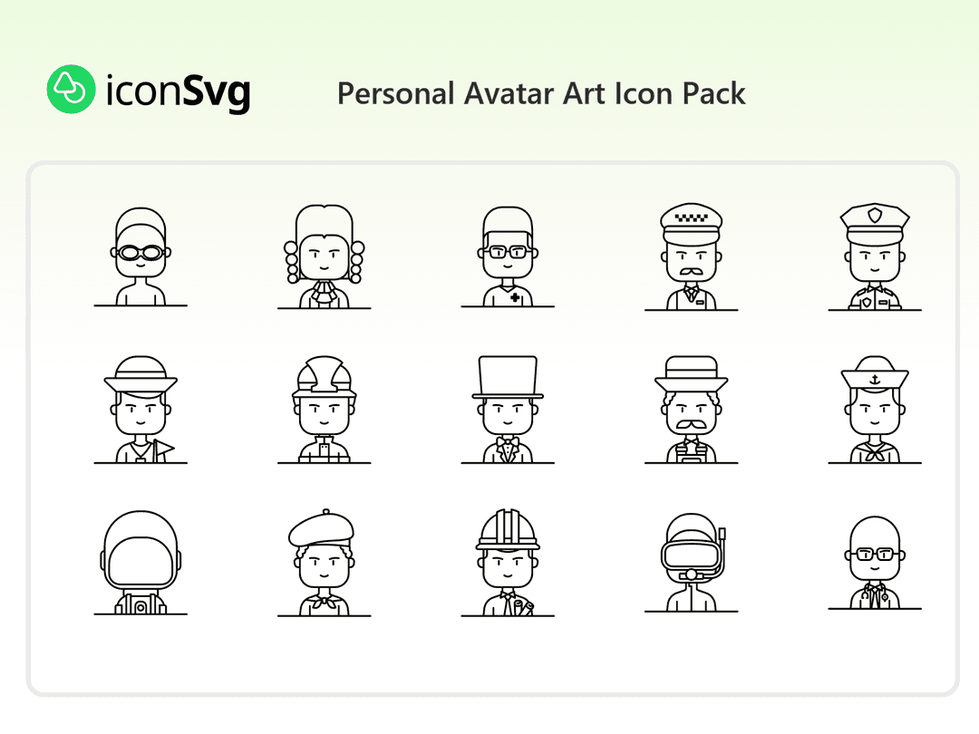 Personal Avatar Art Icon Pack