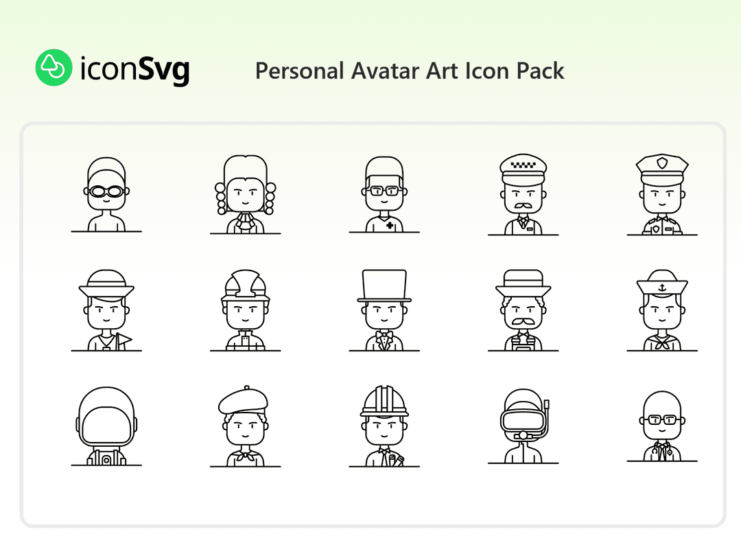 Kişisel Avatar Sanatı İkon Paketi