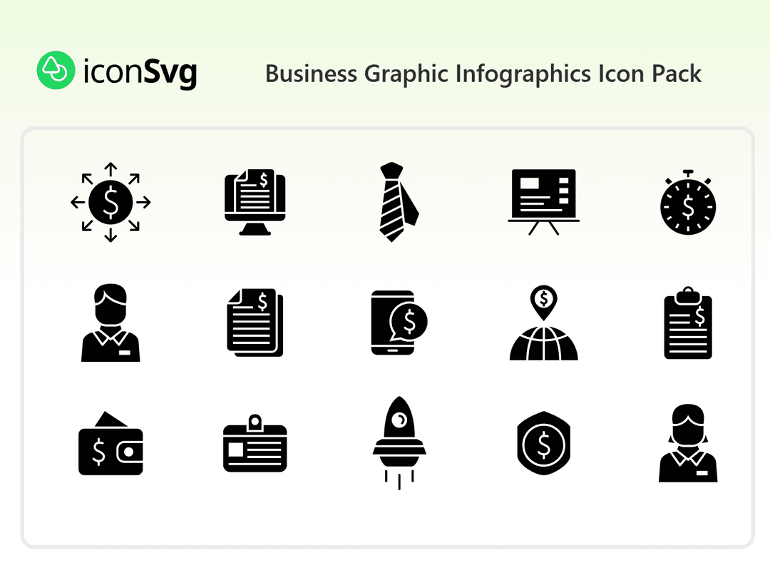 Business Graphic Infographics Icon Pack