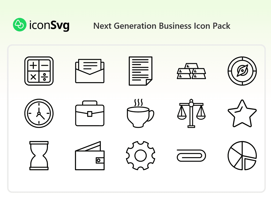Next Generation Business Icon Pack