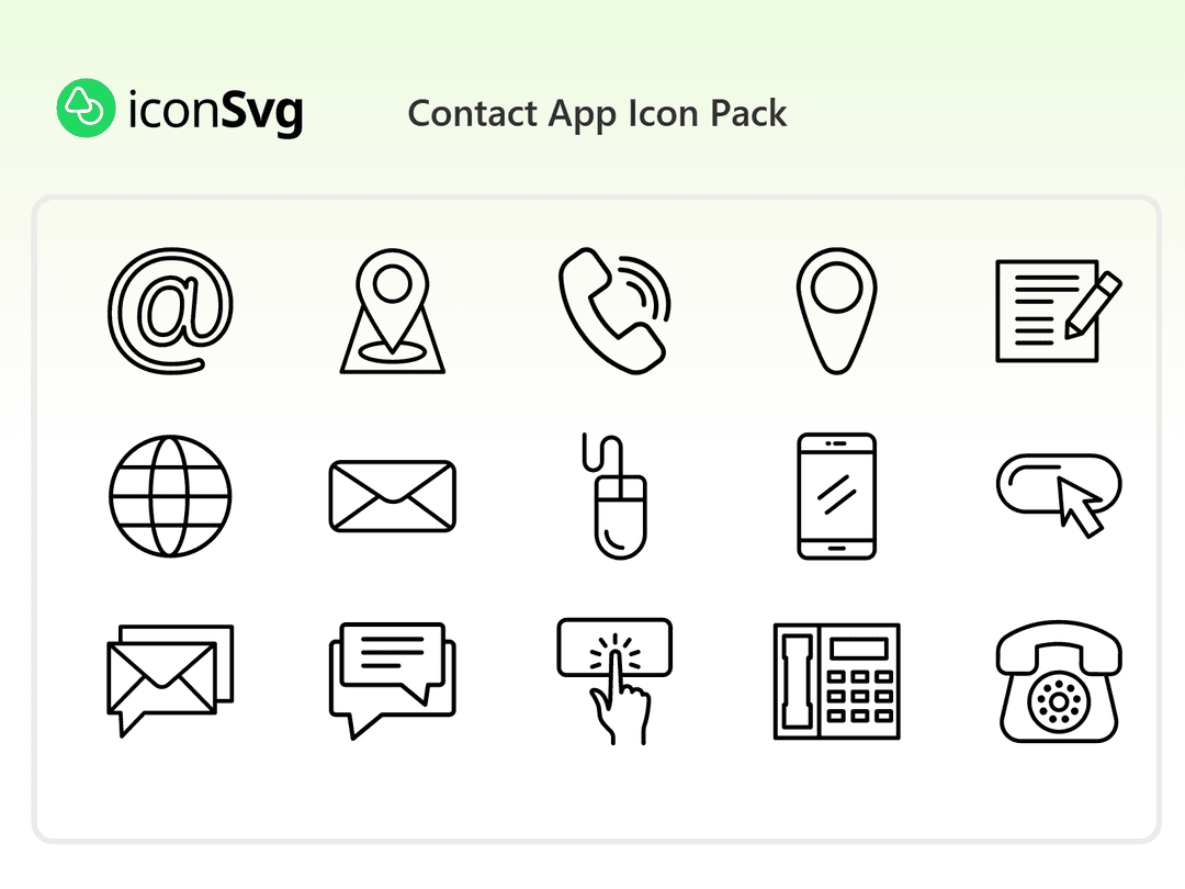 Contact App Icon Pack