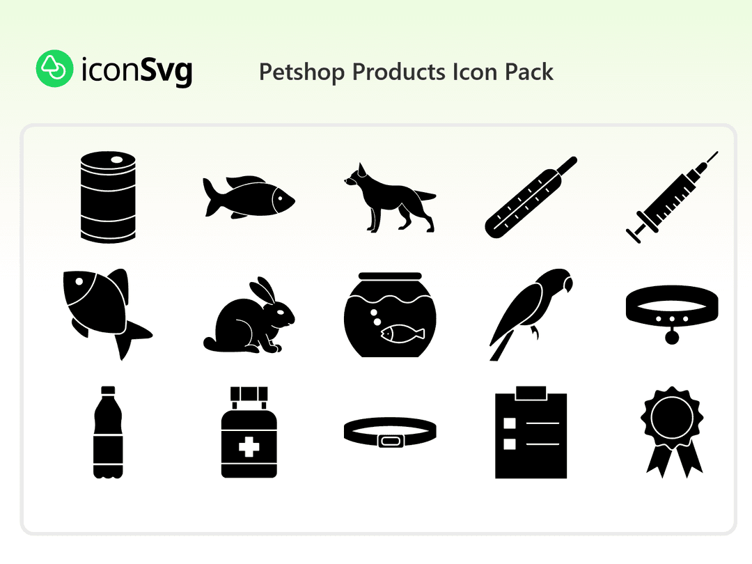 Petshop Products Icon Pack