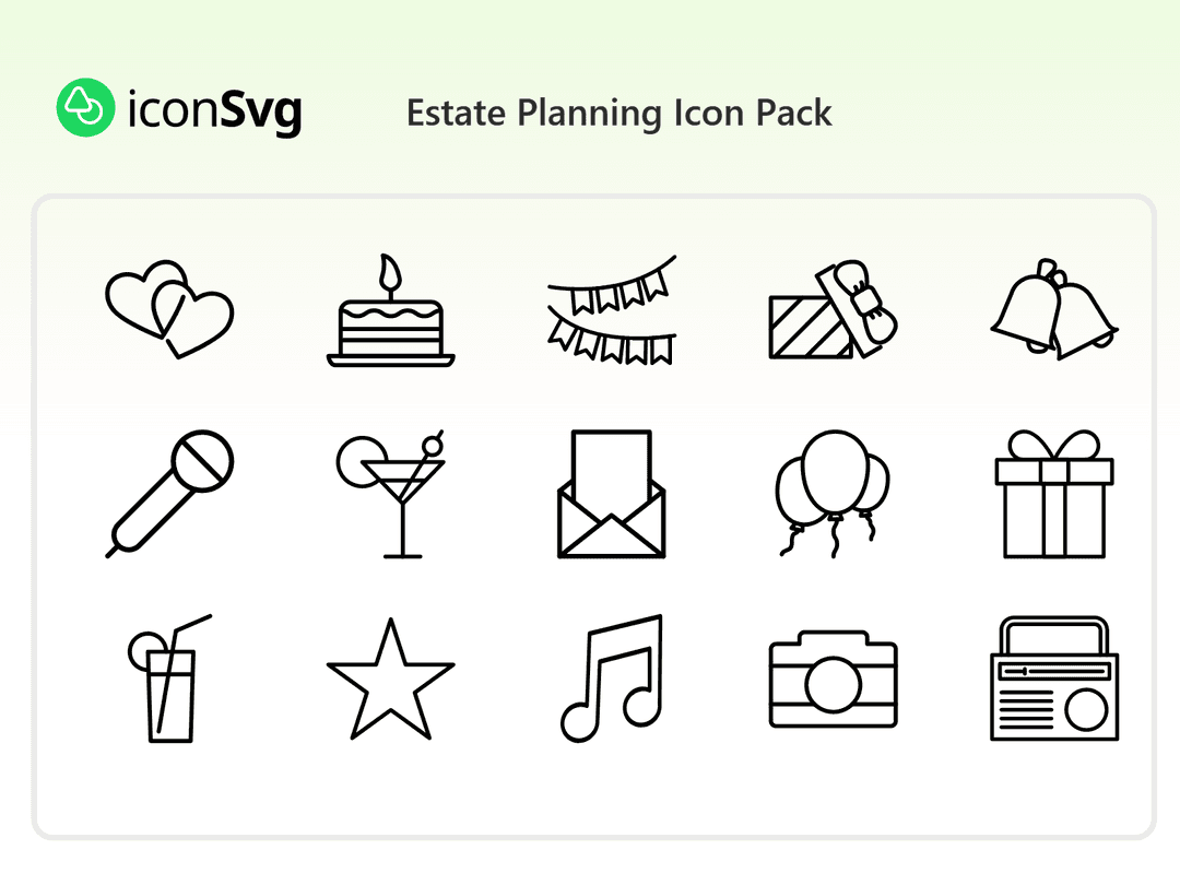 Estate Planning Icon Pack