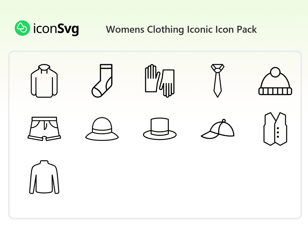 Womens Clothing Iconic Icon Pack