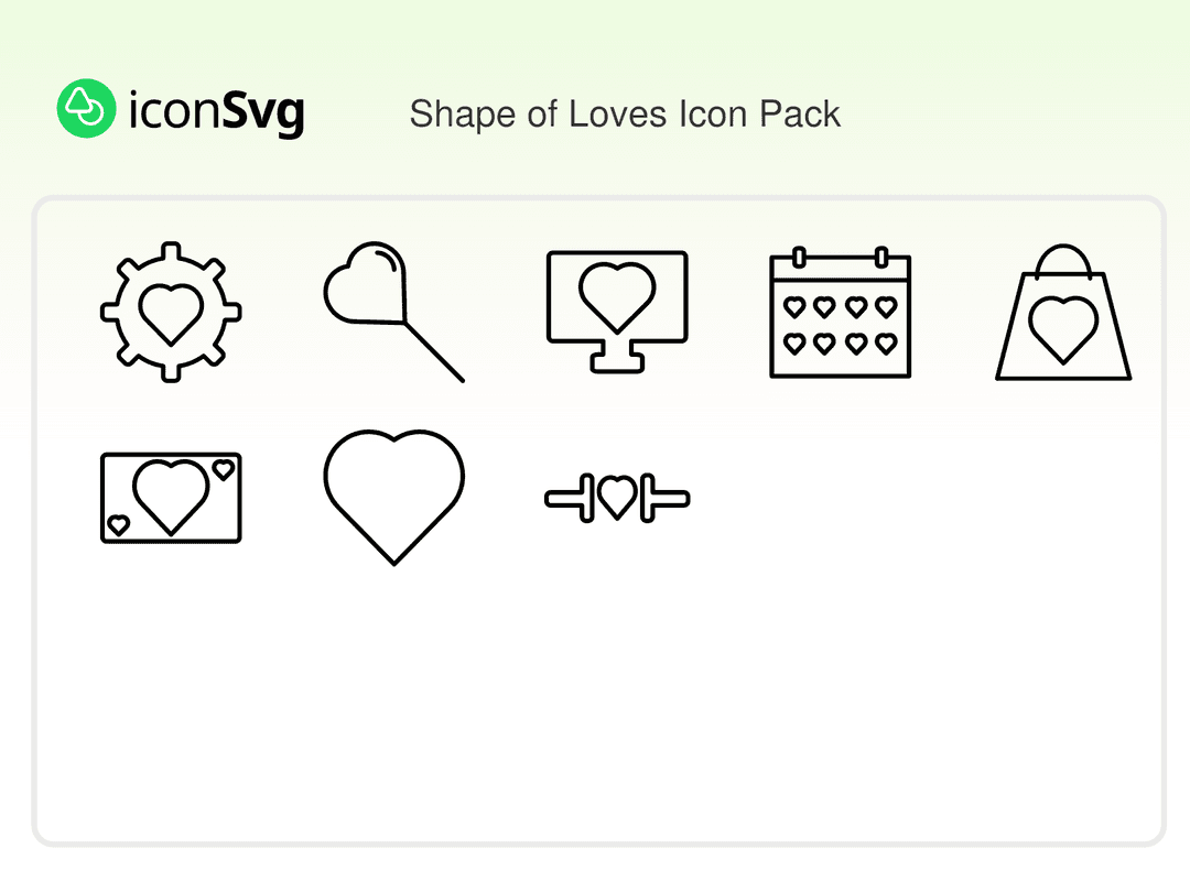 Shape of Loves Icon Pack